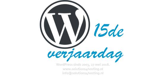 WordPress is 15 jaar!